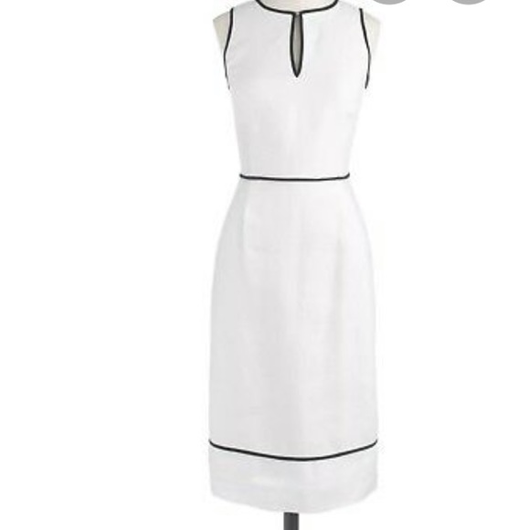 J Crew Factory NWT White Linen Sleeveless Dress - Picture 2 of 7